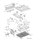 UNIT PARTS Diagram and Parts List for GTS18BBMERWW  General Electric Refrigerator