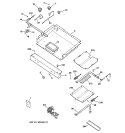 GAS & BURNER PARTS Diagram and Parts List for JGBP30WEH1WW  General Electric Range