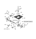 MOTOR - PUMP MECHANISM Diagram and Parts List for GSD5560G00SS  General Electric Dishwasher