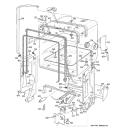 LINER ASSEMBLY Diagram and Parts List for PDW8060G01SS  General Electric Dishwasher