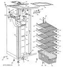 FREEZER SECTION Diagram and Parts List for BIS42AJC  General Electric Refrigerator