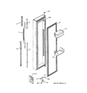 FREEZER DOOR Diagram and Parts List for GSR23YBPAWW  General Electric Refrigerator