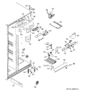 FRESH FOOD SECTION Diagram and Parts List for GSR23YBPAWW  General Electric Refrigerator