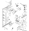 FRESH FOOD SECTION Diagram and Parts List for PSR26LGPABB  General Electric Refrigerator