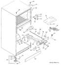 FRESH FOOD SECTION Diagram and Parts List for GTH18DBRARBB  General Electric Refrigerator