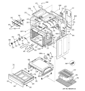 BODY PARTS Diagram and Parts List for JBP35BH2WH  General Electric Range