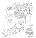BODY PARTS Diagram and Parts List for JBP64SH2SS  General Electric Range