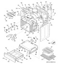 BODY PARTS Diagram and Parts List for JBP66BH2WH  General Electric Range