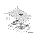 COOKTOP Diagram and Parts List for JCS968BF4BB  General Electric Range