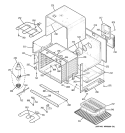 BODY PARTS Diagram and Parts List for JTP25SH1SS  General Electric Wall Oven