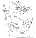 ICE MAKER & DISPENSER Diagram and Parts List for GSH25KGPABB  General Electric Refrigerator