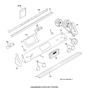 CONTROL PANEL Diagram and Parts List for JDP40BB1BB  General Electric Range