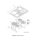 COOKTOP Diagram and Parts List for JDP40BB1BB  General Electric Range
