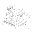 CENTER SPACER Diagram and Parts List for JKP56BD1BB  General Electric Range