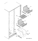FREEZER SHELVES Diagram and Parts List for ESH22XGPCBB  General Electric Refrigerator
