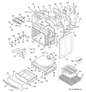 BODY PARTS Diagram and Parts List for JBP84SH2SS  General Electric Range