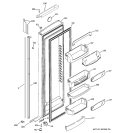 FRESH FOOD DOOR Diagram and Parts List for PIG21MIMHFBB  General Electric Refrigerator