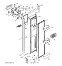 FREEZER DOOR Diagram and Parts List for PIG23MIMHFWW  General Electric Refrigerator