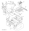 ICE MAKER & DISPENSER Diagram and Parts List for PIG23MIMHFWW  General Electric Refrigerator