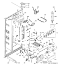 FRESH FOOD SECTION Diagram and Parts List for PIG23MIMHFWW  General Electric Refrigerator