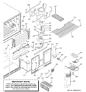 FREEZER SECTION Diagram and Parts List for GTH22SBRARBS  General Electric Refrigerator