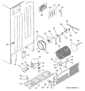 SEALED SYSTEM & MOTHER BOARD Diagram and Parts List for GTH22SBRARBS  General Electric Refrigerator
