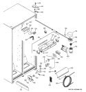 FRESH FOOD SECTION Diagram and Parts List for ESH25XGPDCC  General Electric Refrigerator