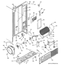 SEALED SYSTEM & MOTHER BOARD Diagram and Parts List for ESH25XGPDCC  General Electric Refrigerator