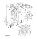 CABINET Diagram and Parts List for HTS18CBRERWW  Hotpoint Refrigerator