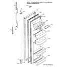 FRESH FOOD DOOR Diagram and Parts List for RSG20IBMBFWW  General Electric Refrigerator