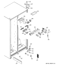 FRESH FOOD SECTION Diagram and Parts List for RSG20IBMBFWW  General Electric Refrigerator