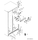 FRESH FOOD SECTION Diagram and Parts List for RSG20IBMCFWW  General Electric Refrigerator