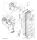 FREEZER DOOR Diagram and Parts List for RSG25IEMDFWW  General Electric Refrigerator