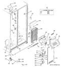 FREEZER SECTION Diagram and Parts List for RSG22IBPDFWW  General Electric Refrigerator