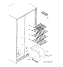 FREEZER SHELVES Diagram and Parts List for RSG22IBPDFWW  General Electric Refrigerator
