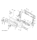 CONTROL PANEL Diagram and Parts List for JBP78SH2SS  General Electric Range