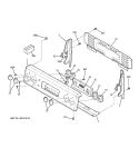 CONTROL PANEL Diagram and Parts List for JB600WH1WW  General Electric Range