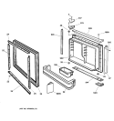 FREEZER DOOR Diagram and Parts List for TNX22BACBLWW  General Electric Refrigerator
