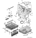BODY PARTS Diagram and Parts List for GSD5600G01CC  General Electric Dishwasher