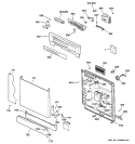 Part Location Diagram of WD34X10760 GE ESCUTCHEON & INSERT Assembly