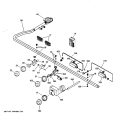 MANIFOLD & CONTROLS Diagram and Parts List for ZGU48N4GD1SS  General Electric Cooktop