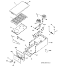 BURNER Diagram and Parts List for ZX2YSS  General Electric Cooktop