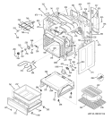 BODY PARTS Diagram and Parts List for EER3000F01TW  General Electric Range