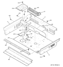 COOLING FAN Diagram and Parts List for J2S968SH1SS  General Electric Range