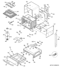 BODY PARTS Diagram and Parts List for JSP47SH1SS  General Electric Range