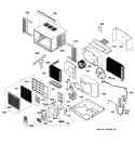 ROOM AIR CONDITIONER Diagram and Parts List for ASM12DAS1  General Electric Air Conditioner