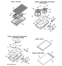 ACCESSORY MODULES Diagram and Parts List for JP389BD1BB  General Electric Cooktop