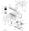 OVEN CAVITY PARTS Diagram and Parts List for SCA2001FSS01  General Electric Microwave