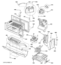 INTERIOR PARTS 1 Diagram and Parts List for SCA2001FSS01  General Electric Microwave