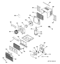 Part Location Diagram of WJ90X10062 GE CABINET